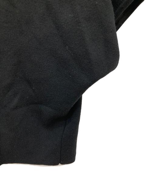 BALLSEY（ボールジィ）BALLSEY (ボールジィ) ウールポリエステルパールコンビ マントカーディガン ブラック サイズ:Sの古着・服飾アイテム