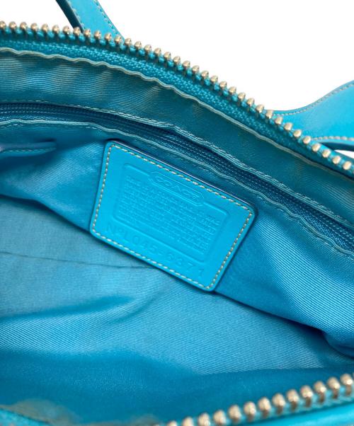COACH（コーチ）COACH (コーチ) ワンショルダーバッグ　シグネチャー スカイブルーの古着・服飾アイテム