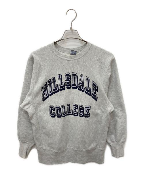 Champion REVERSE WEAVE（チャンピオン リバース ウィーブ）Champion REVERSE WEAVE (チャンピオン リバース ウィーブ) クルーネックスウェット グレー サイズ:Lの古着・服飾アイテム