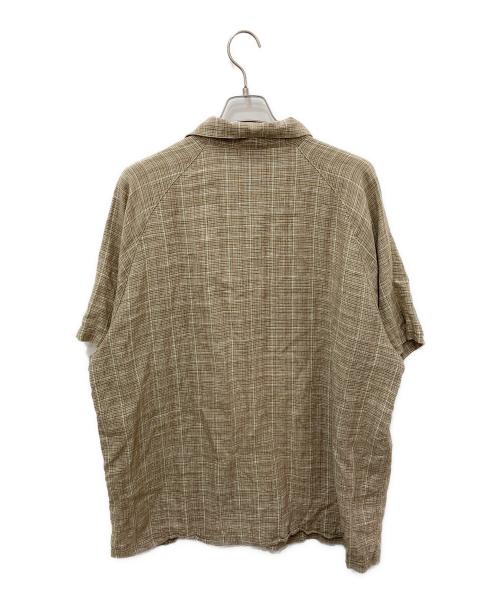 Patagonia（パタゴニア）Patagonia (パタゴニア) Hemp Open Collar S/S Shirt ベージュ サイズ:Lの古着・服飾アイテム