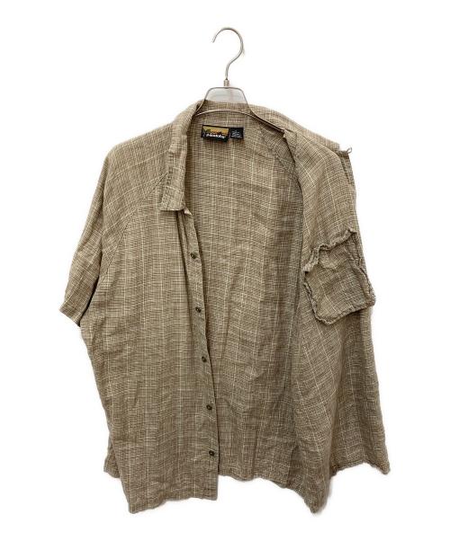 Patagonia（パタゴニア）Patagonia (パタゴニア) Hemp Open Collar S/S Shirt ベージュ サイズ:Lの古着・服飾アイテム
