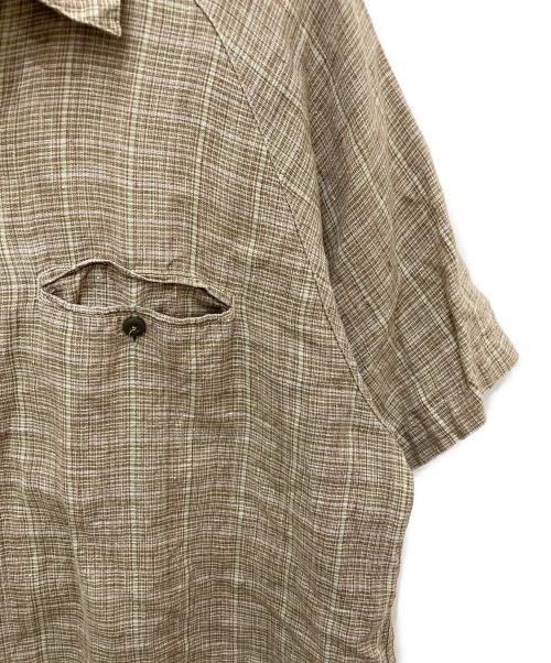 Patagonia（パタゴニア）Patagonia (パタゴニア) Hemp Open Collar S/S Shirt ベージュ サイズ:Lの古着・服飾アイテム