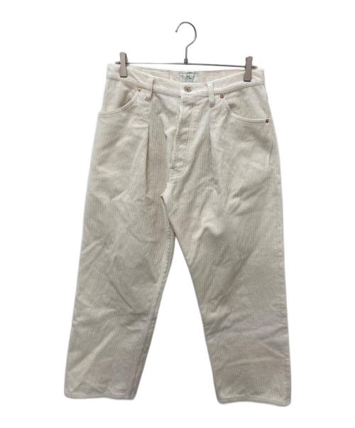 HERILL（ヘリル）HERILL (ヘリル) ヘビーセルヴィッチコーデュロイパンツ ホワイト サイズ:1の古着・服飾アイテム