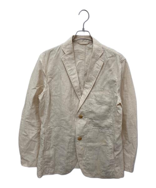 ISSEY MIYAKE MEN（イッセイミヤケメン）ISSEY MIYAKE MEN (イッセイミヤケメン) リネンジャケット ベージュ サイズ:3の古着・服飾アイテム