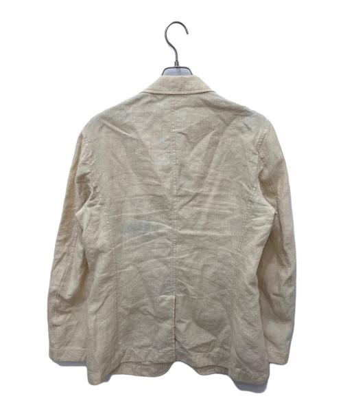 ISSEY MIYAKE MEN（イッセイミヤケメン）ISSEY MIYAKE MEN (イッセイミヤケメン) リネンジャケット ベージュ サイズ:3の古着・服飾アイテム
