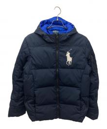 POLO RALPH LAUREN（ポロ・ラルフローレン）の古着「ビックポニー刺繍ダウンジャケット」｜ネイビー