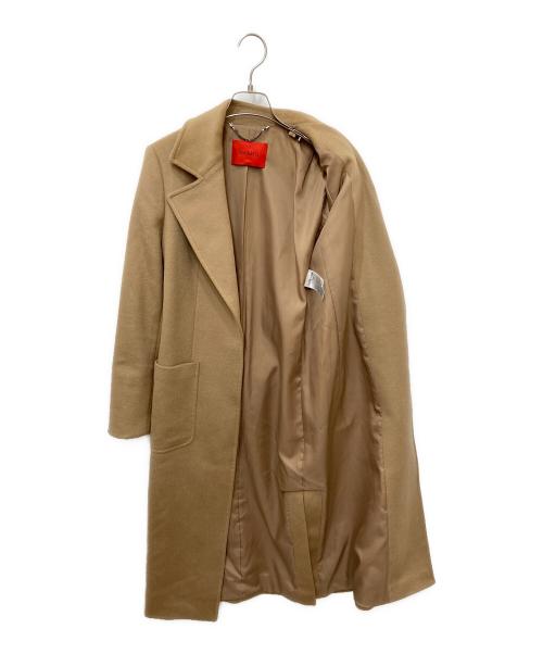 MAX&Co.（マックスアンドコー）MAX&Co. (マックスアンドコー) ウールロングコート ブラウン サイズ:2の古着・服飾アイテム