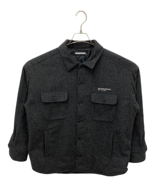 NEIGHBORHOOD（ネイバーフッド）NEIGHBORHOOD (ネイバーフッド) CPO/WE-SHIRT.LS グレー サイズ:Sの古着・服飾アイテム