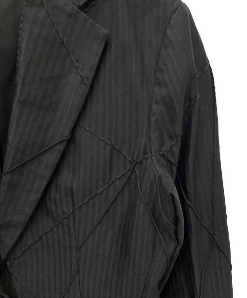 ISSEY MIYAKE（イッセイミヤケ）ISSEY MIYAKE (イッセイミヤケ) パイピングテーラードジャケット ブラック サイズ:2の古着・服飾アイテム