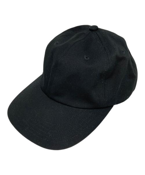 kijima takayuki（キジマタカユキ）kijima takayuki (キジマタカユキ) COTTON CHINO 6PANEL CAP ブラックの古着・服飾アイテム