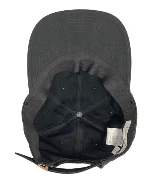 kijima takayuki（キジマタカユキ）kijima takayuki (キジマタカユキ) COTTON CHINO 6PANEL CAP ブラックの古着・服飾アイテム