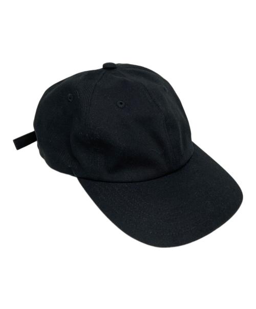 kijima takayuki（キジマタカユキ）kijima takayuki (キジマタカユキ) COTTON CHINO 6PANEL CAP ブラックの古着・服飾アイテム