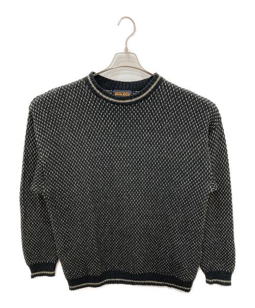 WOOLRICH（ウールリッチ）WOOLRICH (ウールリッチ) バーズアイニット ネイビー サイズ:Lの古着・服飾アイテム