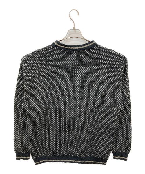 WOOLRICH（ウールリッチ）WOOLRICH (ウールリッチ) バーズアイニット ネイビー サイズ:Lの古着・服飾アイテム