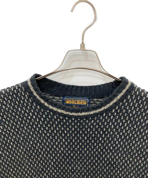 WOOLRICH（ウールリッチ）WOOLRICH (ウールリッチ) バーズアイニット ネイビー サイズ:Lの古着・服飾アイテム