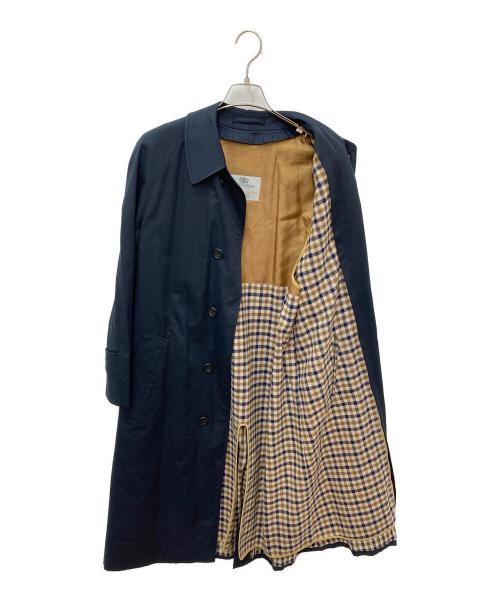 Aquascutum（アクアスキュータム）Aquascutum (アクアスキュータム) ライナー付ステンカラーコート ネイビー サイズ:記載なしの為実寸参照の古着・服飾アイテム