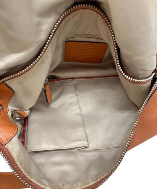 COACH（コーチ）COACH (コーチ) レザーショルダーバッグ ブラウンの古着・服飾アイテム