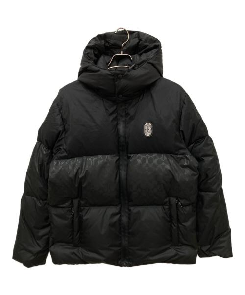 COACH（コーチ）COACH (コーチ) シグネチャー ダウンジャケット ブラック サイズ:Lの古着・服飾アイテム