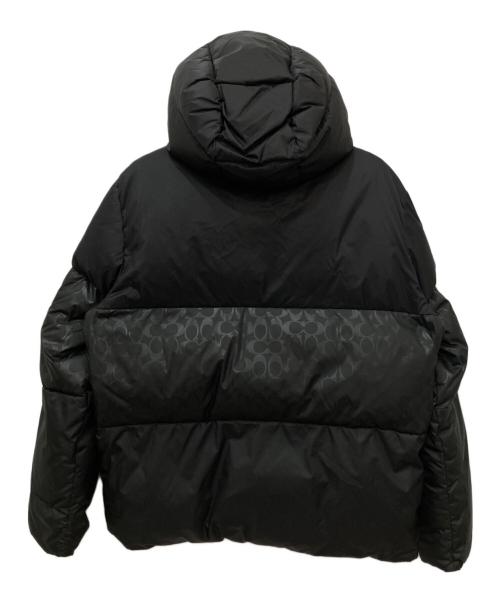 COACH（コーチ）COACH (コーチ) シグネチャー ダウンジャケット ブラック サイズ:Lの古着・服飾アイテム