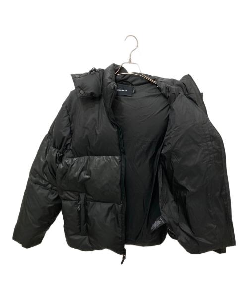 COACH（コーチ）COACH (コーチ) シグネチャー ダウンジャケット ブラック サイズ:Lの古着・服飾アイテム