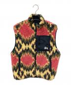 stussyステューシー）の古着「Fillmore Sherpa Vest」｜マルチカラー