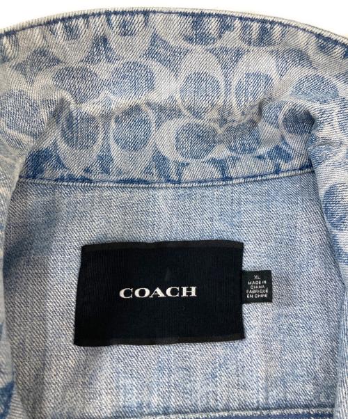 COACH（コーチ）COACH (コーチ) シグネチャー デニム ジャケット インディゴ サイズ:XLの古着・服飾アイテム