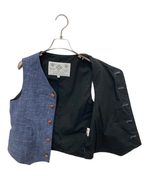R&D.M.Co-OLDMAN'S TAILOR（オールドマンズテーラー）R&D.M.Co-OLDMAN'S TAILOR (オールドマンズテーラー) ウールベスト ブルー サイズ:Ｍの古着・服飾アイテム