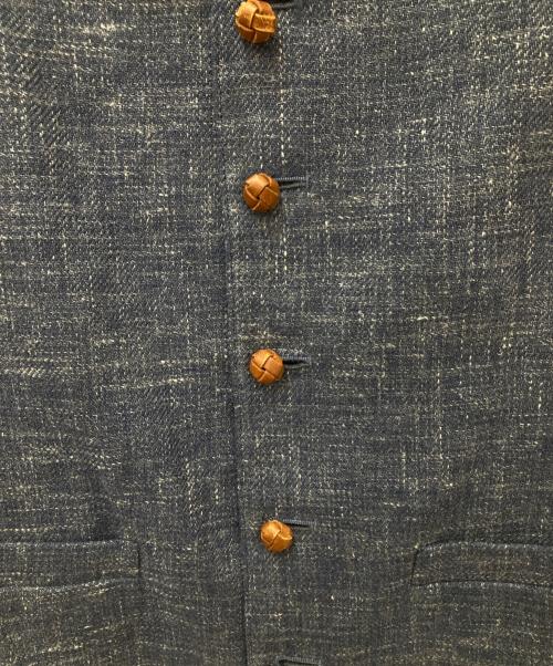 R&D.M.Co-OLDMAN'S TAILOR（オールドマンズテーラー）R&D.M.Co-OLDMAN'S TAILOR (オールドマンズテーラー) ウールベスト ブルー サイズ:Ｍの古着・服飾アイテム