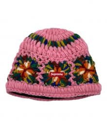 SUPREME（シュプリーム）の古着「CROCHET BEANIE」｜ピンク
