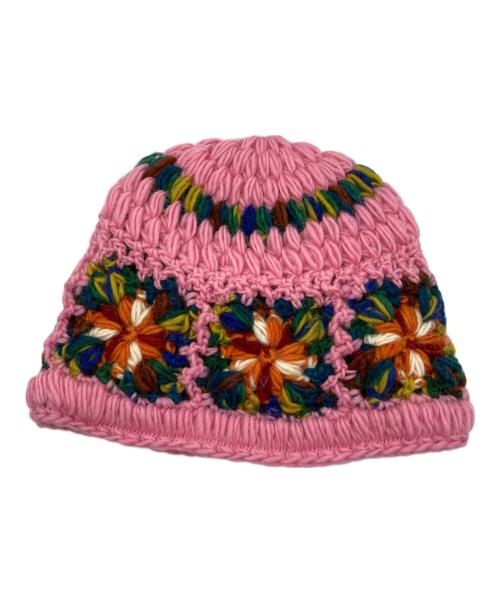 SUPREME（シュプリーム）Supreme (シュプリーム) CROCHET BEANIE ピンクの古着・服飾アイテム