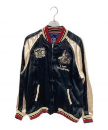 VANSON×TFOA（バンソン×TFOA）の古着「リバーシブルスカジャン」｜ネイビー