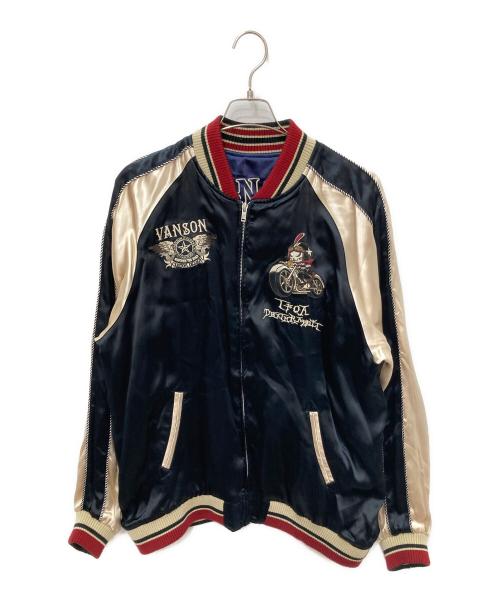 VANSON（バンソン）VANSON (バンソン) TFOA (TFOA) リバーシブルスカジャン ネイビー サイズ:XXLの古着・服飾アイテム