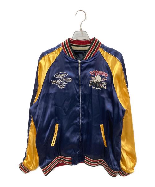 VANSON（バンソン）VANSON (バンソン) TFOA (TFOA) リバーシブルスカジャン ネイビー サイズ:XXLの古着・服飾アイテム