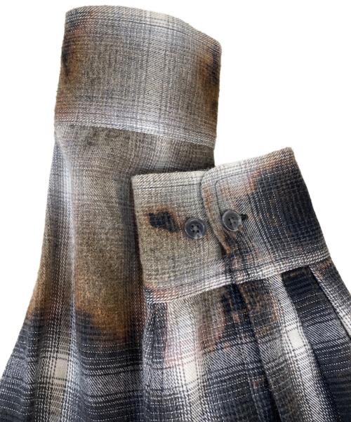 X-LARGE（エクストララージ）X-LARGE (エクストララージ) OLD ENGLISH L/S FLANNEL SHIRT ブラック サイズ:LLの古着・服飾アイテム