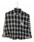 X-LARGE（エクストララージ）の古着「OLD ENGLISH L/S FLANNEL SHIRT」｜ブラック