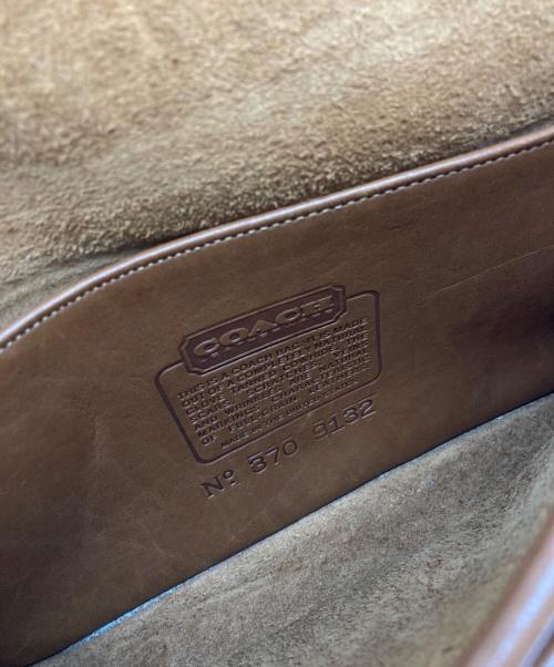 COACH（コーチ）COACH (コーチ) レザーショルダーバッグ ブラウンの古着・服飾アイテム