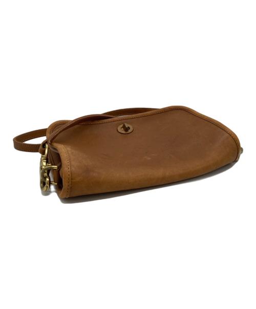 COACH（コーチ）COACH (コーチ) レザーショルダーバッグ ブラウンの古着・服飾アイテム