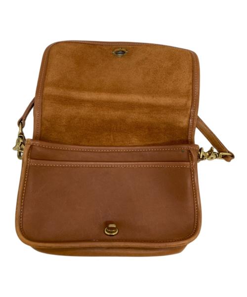 COACH（コーチ）COACH (コーチ) レザーショルダーバッグ ブラウンの古着・服飾アイテム