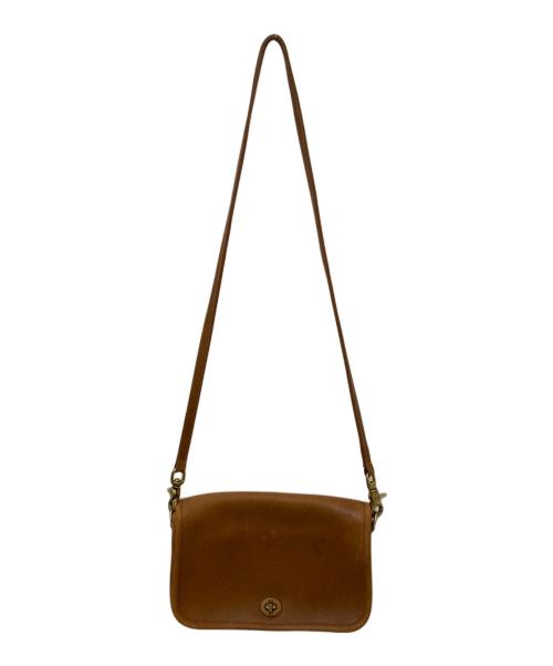 COACH（コーチ）COACH (コーチ) レザーショルダーバッグ ブラウンの古着・服飾アイテム