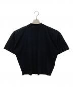 JIL SANDERジルサンダー）の古着「RIBBED H-NECK BOXY T-SHIRT」｜ブラック