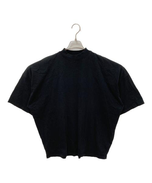 JIL SANDER（ジルサンダー）JIL SANDER (ジルサンダー) RIBBED H-NECK BOXY T-SHIRT ブラック サイズ:Mの古着・服飾アイテム