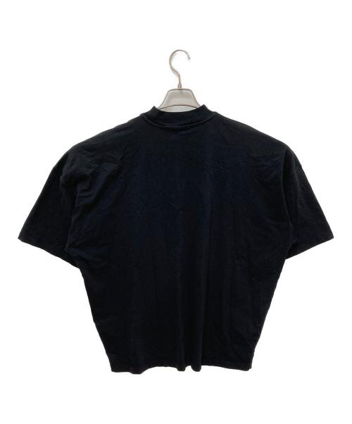 JIL SANDER（ジルサンダー）JIL SANDER (ジルサンダー) RIBBED H-NECK BOXY T-SHIRT ブラック サイズ:Mの古着・服飾アイテム