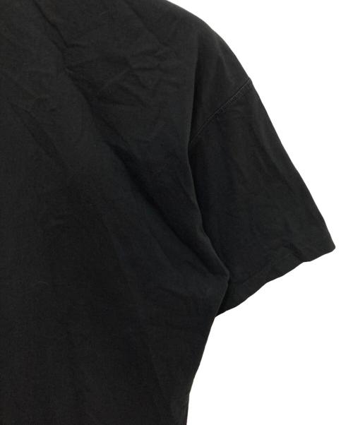 JIL SANDER（ジルサンダー）JIL SANDER (ジルサンダー) RIBBED H-NECK BOXY T-SHIRT ブラック サイズ:Mの古着・服飾アイテム