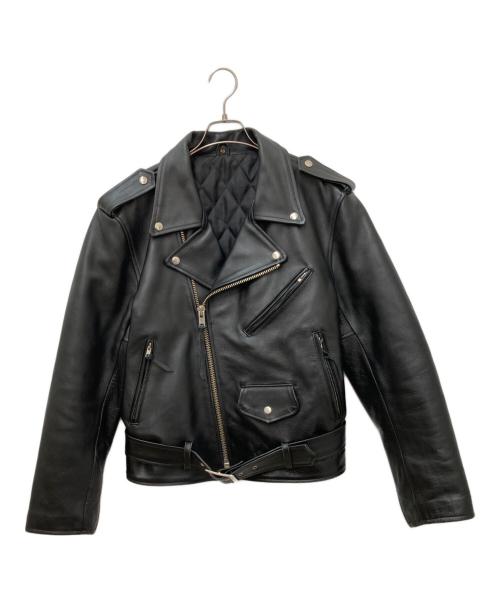 FREEDOM（フリーダム）freedom (フリーダム) ダブルライダースジャケット ブラック サイズ:40の古着・服飾アイテム