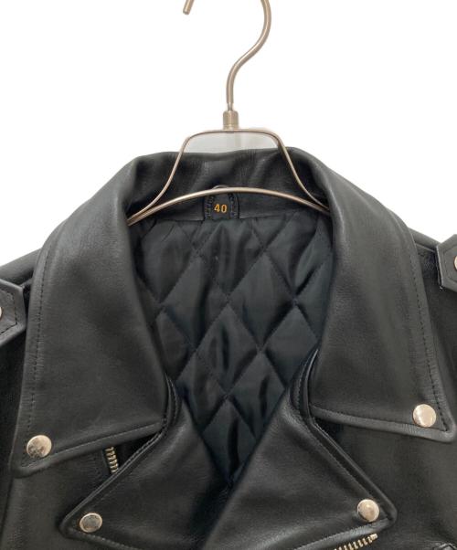 FREEDOM（フリーダム）freedom (フリーダム) ダブルライダースジャケット ブラック サイズ:40の古着・服飾アイテム