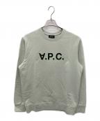 A.P.C.アーペーセー）の古着「反転ロゴスウェット」｜グリーン