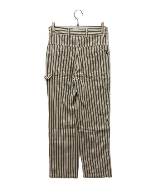 stussy（ステューシー）stussy (ステューシー) ストライプペインターパンツ ベージュ サイズ:3の古着・服飾アイテム