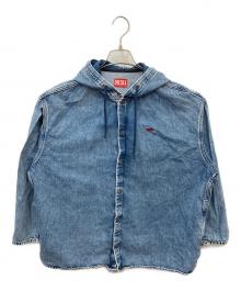 DIESEL（ディーゼル）の古着「D-DEWNY-HOOD　フーデットジャケット」｜ブルー