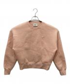 AMI Alexandre Mattiussiアミアレクサンドルマテュッシ）の古着「Cotton Ami De Coeur Sweatshirt」｜ピンク
