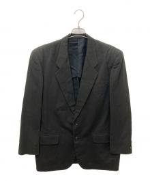 COMME des GARCONS HOMME（コムデギャルソン オム）の古着「2Bリネンテーラードジャケット」｜ブラック